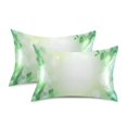 thumbnail image 2 of Dailycode Satin Pillow Case King Silk Pillow Cover for Hair and Skin Envelope Closure Elegant Spring Atmosphere 20"x40", 2 of 9