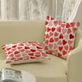 thumbnail image 4 of Valentines Day Pillow Covers 18x18 Set of 2 Red Love Heart Decorative Valentines Throw Pillows Mother''s Day Anniversary Decor Pillowcase Valentines Decor Outdoor Cushion Case for Sofa Couch, 4 of 6