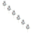 thumbnail image 2 of Lssam Christmas Winter Artificial Cedar Sprays and Picks with Frosted Greenery Red Berries Stems Floral Arrangements for Vase Wreath Centerpiece Holiday Home Decorations 12 Pieces, 2 of 9