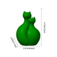 thumbnail image 2 of Luckky Elegant Two Hugging Cats Figurine with Vase Design,Minimalist Tabletop Decor Statue,Personalized Ornament for Living Room TV Cabinet,Entryway,Bedroom Modern Home Decoration, 2 of 7