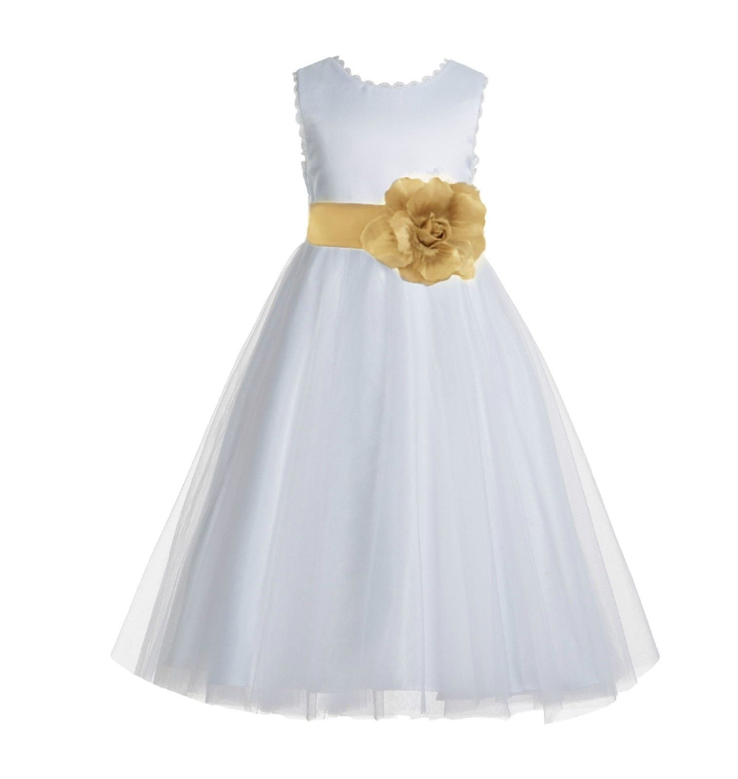 rose gold flower girl dress walmart