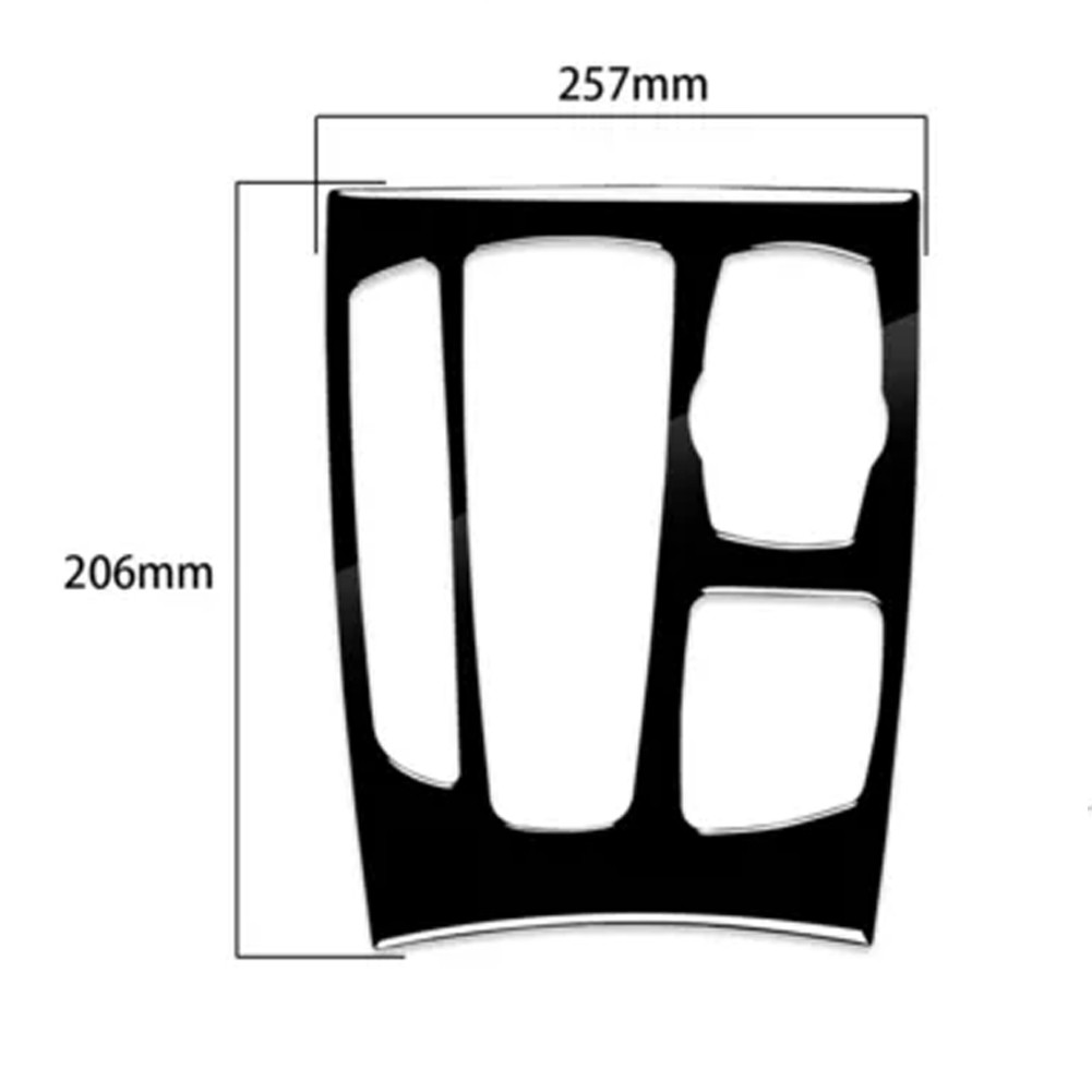 Premium Piano Black Gear Shift Panel Cover Trim for BMW for X5 X6 F15 F16