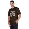 thumbnail image 4 of Inkmeso T-shirt à Col Rond pour Homme, Graphique Imprimé « J'ai Demandé à Dieu Mon Meilleur Ami, Il m'A Envoyé Mon Fils », Tee pour Père Fils Amour, 4 of 7