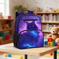 thumbnail image 2 of Jeiento Galaxy Cat 13.5 Inch Toddler Backpack for 2-5 Year Old, Lightweight Preschool Bag for Boys & Girls, Kids School Backpack, 2 of 7