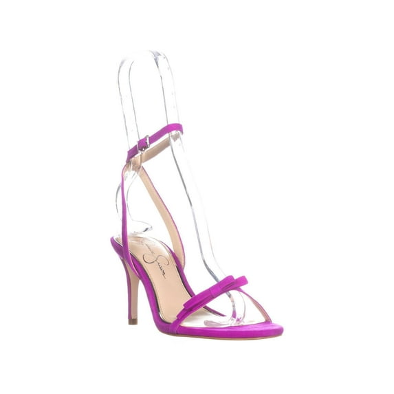 Womens Jessica Simpson Purella Heeled Sandals, Hot Shot Pink, 7 US / 37 EU