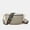 Gray, variant on Women’s Vegan Leather Crossbody Bag with Designer Strap, Gray