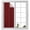 Red, variant on Dark Brown Window Privacy Film, Vintage Country Monochrome Chocolate Color Static Cling UV Sun Blocking Heat Control Window Tint Day and Night,Non-Adhesive One Way Windows Privacy Cover 17.7''x39.3''