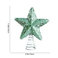 thumbnail image 2 of Elainilye Christmas Tree Topper Star 5-Point Tree Top Decoration with Glitter Finish for Holiday Christmas Tree Decorations Party Gift Idea for Families, 2 of 6