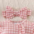 thumbnail image 5 of Karoyedx Newborn Outfit Newborn Infant Baby Girl Clothes Fall Winter Plaid Long Sleeve Jumpsuit One Piece Romper Bodysuit Baby Overalls Outfits Pink Size,0-3 Months, 5 of 9