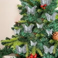 thumbnail image 6 of Christmas Tree Butterfly Ornaments 10pcs, Artificial Butterflies with Clip for Wedding Home Party Wreath Garland Decor, 6 of 6