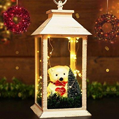 bright zeal 13 tall vintage christmas lanterns with cute teddy bear 30 led starry string - Polar Bear Christmas Outdoor Decoration Led Lights bright zeal 13 tall vintage christmas lanterns with cute teddy bear 30 led starry string - Polar Bear Christmas Outdoor Decoration Led Lights