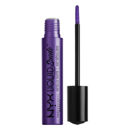 NYX Professional Makeup Liquid Suede Metallic Matte Cream Lipstick, (The Best Purple Lipstick)