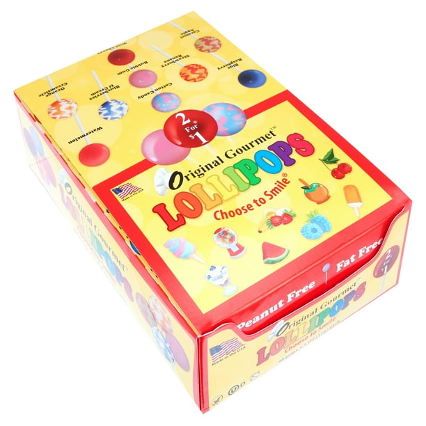 Original Gourmet Gluten-Free Lollipops, 1.1 Oz, 48 Count Box