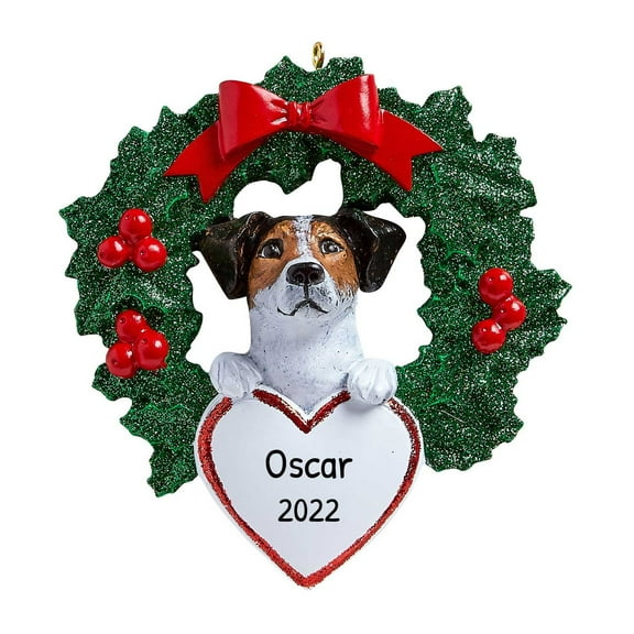Personalized Dog Christmas Ornaments 2024 - Jack Russell Christmas Ornament Gifts for Dog Lovers