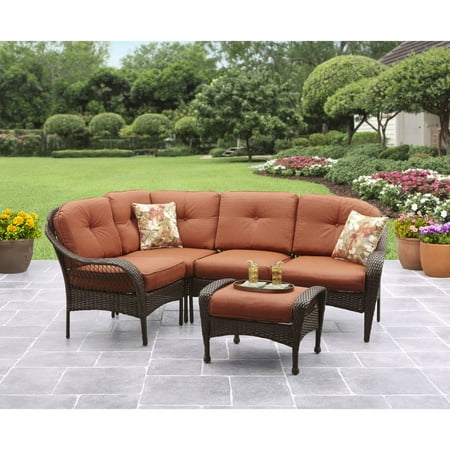 Better Homes and Gardens Azalea Ridge 5 Piece Outdoor Dining Set, Brown