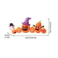thumbnail image 3 of Under $1! PEONAVET Inflatable Halloween Yard Decorations Outdoor Inflatable Pumpkin Decor Blow Up Lighted Pumpkin for Halloween Party, Yard, Garden, Lawn Decorations, 3 of 7