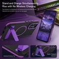 thumbnail image 2 of Funda para teléfono GUAGUA Galaxy A54 5G de 6.4 pulgadas con soporte magnético morado, 2 of 8