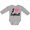 AC-Heather Grey, variant on Inktastic I Love Softball Girls Sports Girls Long Sleeve Baby Bodysuit