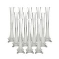 Tall Eiffel Tower Glass Vase Centerpiece, 12Inch, 24Count, Clear