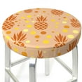 thumbnail image 6 of Goofa Pineapples Printed Stool Covers Round, Waterproof Round Bar Stool Covers Anti-Slip Round Bar Stool Seat Cover with Elastic Bands Durable -13 inch, 6 of 7