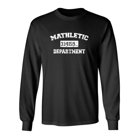 Mathletic Sarcastic Novelty Gift Idea Adult Humor Funny Men's Long Sleeve Shirts