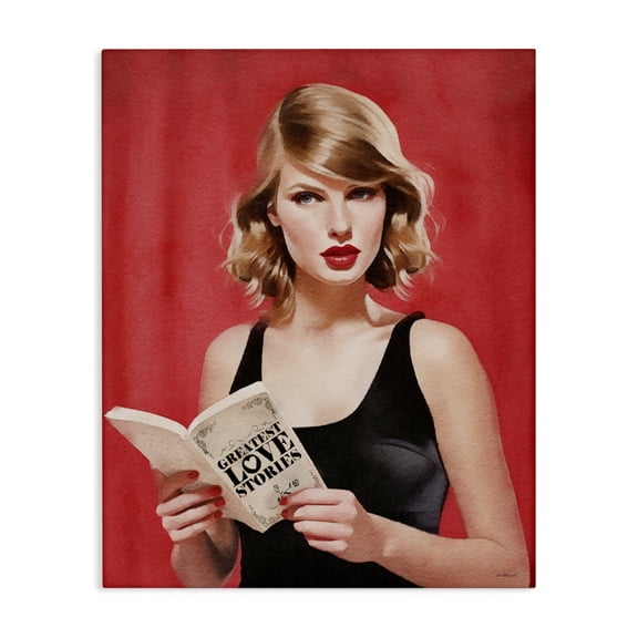 Stupell Industries Art Deco Popstar Love Stories Canvas Art, 16 x 20, by Amanda Greenwood