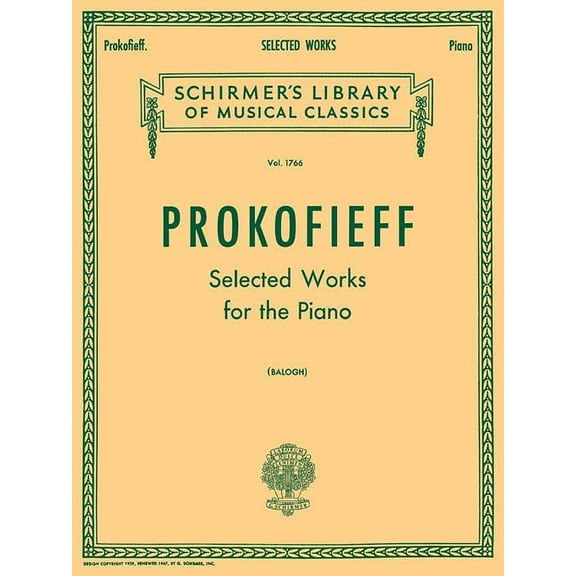 Selected Works: Schirmer Library of Classics Volume 1766 Piano Solo, (Paperback)