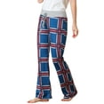 thumbnail image 3 of INSPIRE CHIC Women's Pajamas Yoga Casual Trousers Wide Leg Sleepwear Lounge Pants S Blue, 3 of 6