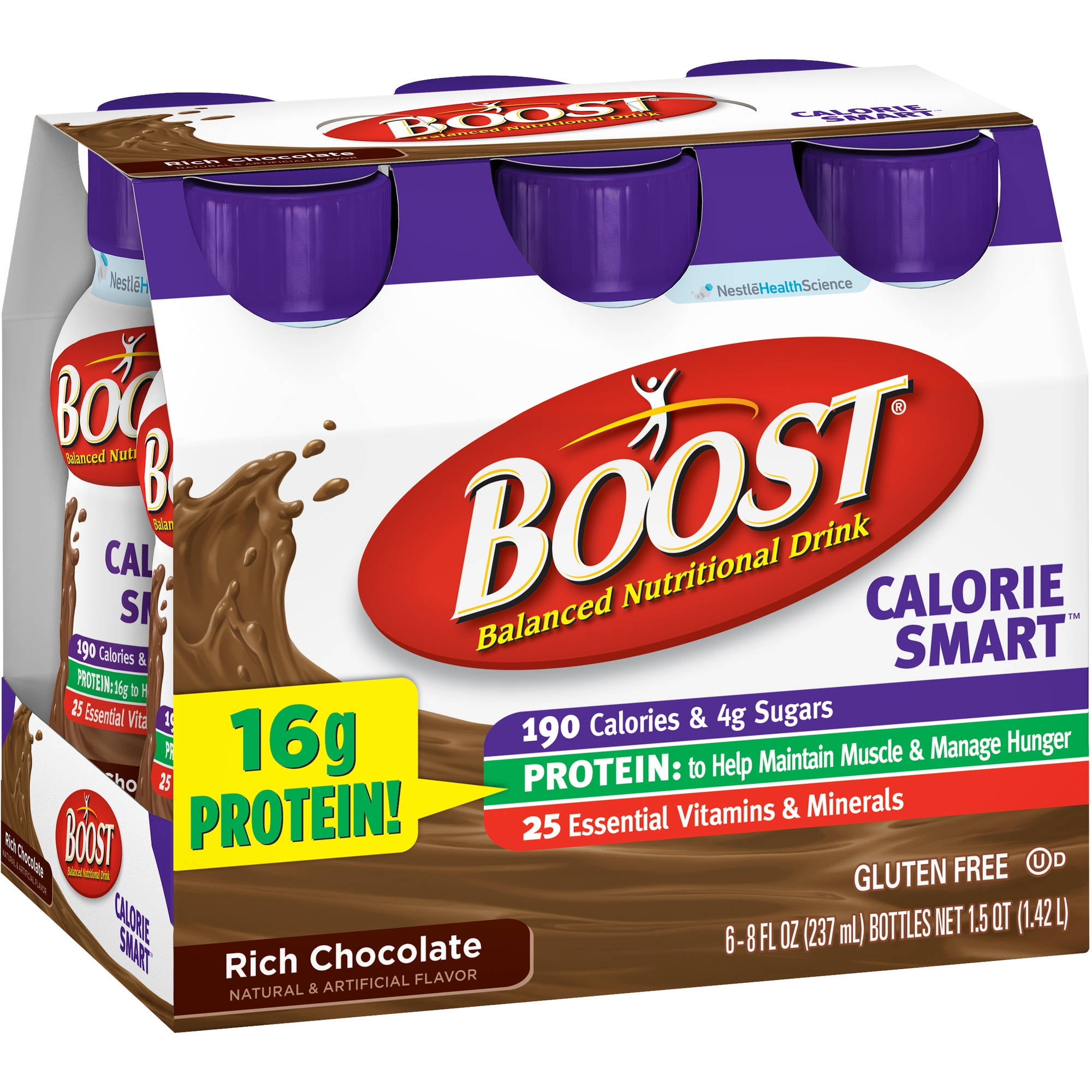 Boost Original Rich Chocolate Complete Nutritional Drinks, 8 fl oz, 24