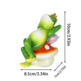 thumbnail image 6 of Garden Statue,Resin Ornament Funny DIY Miniature Figurines for Outside Pond Pool Patio Porch Backyard Miniature Bright Colors Blend Perfectly With The Pond Scenery(D), 6 of 6