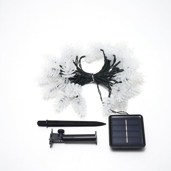 Hiroekza Pinecone String Lights, Solar Christmas Lights Outdoor Waterproof, Holiday Decorations Led Lights Christmas Gifts for Teens