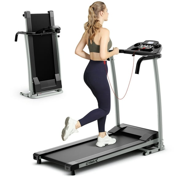 Gymax Tapis Roulant Pliant pour la Marche et la Course à la Maison avec 12 Programmes Préréglés