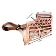 thumbnail image 2 of Downtown Pet Supply Dog Muzzle, Adjustable Dog Basket Muzzle Beige, Size 1, 2 of 3