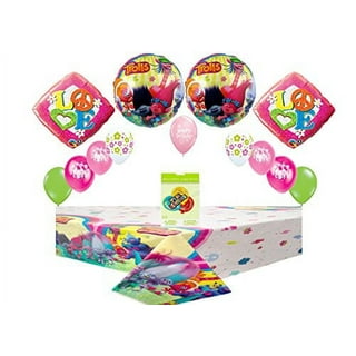 Party City Trolls World Tour 67 Piece Birthday Party Supplies for 8 Guests,  Poppy Branch Plates, Napkins, Cups, Decorations and Balloons : :  Health & Personal Care