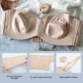 thumbnail image 5 of Hjlmsx Strapless Push-Up Bra for Fuller Busts, Convertible Bandeau Bra with Lightly Lined Cups and Back-Smoothing Support, 5 of 5