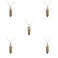 thumbnail image 3 of QualitChoice Hexagon Column Charm Exquisite Women Men Making Findings Handmade Anniversary Hanging Pendants Colorful Crystal Unakite 5Set, 3 of 6