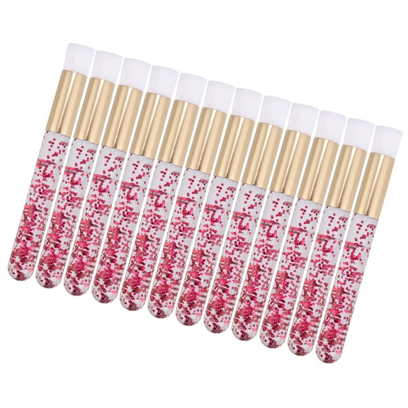 Vocoste Travel Blending Makeup Brush Set Foundation Contour Concealer Blusher Brush 10x1cm Red 12 Pcs