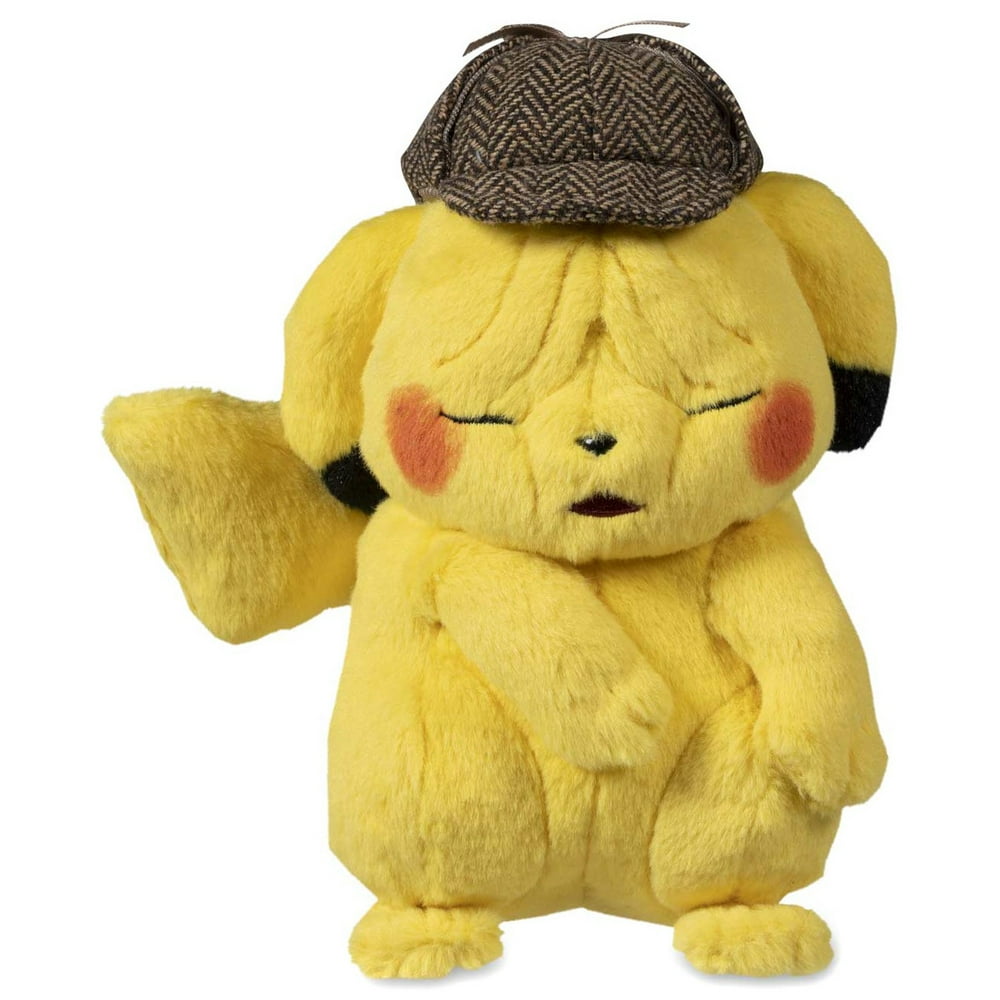 sad detective pikachu plush