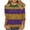 Gold, variant on T-Shirts for Women, Casual Carnival Print Crew Neck 3/4 Sleeve Loose Top, Women's T-Shirt