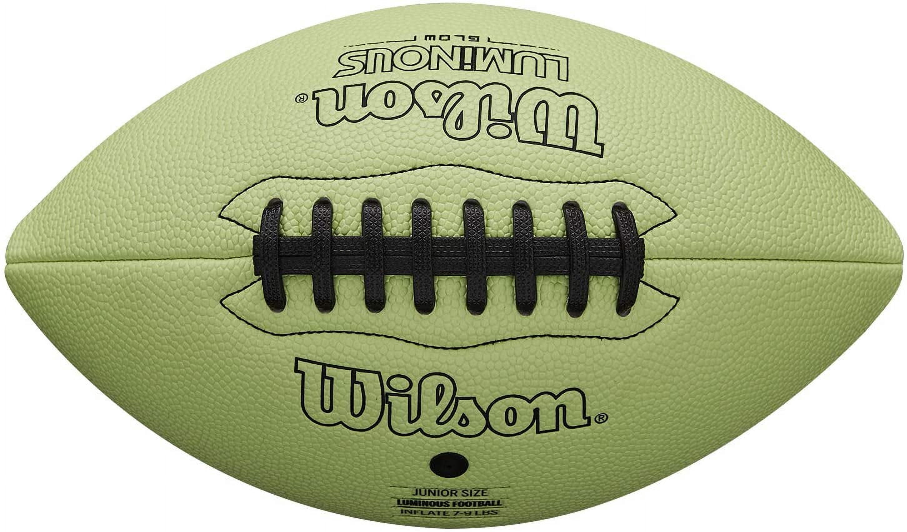 Wilson Luminous Glow Football - Junior Size, Green