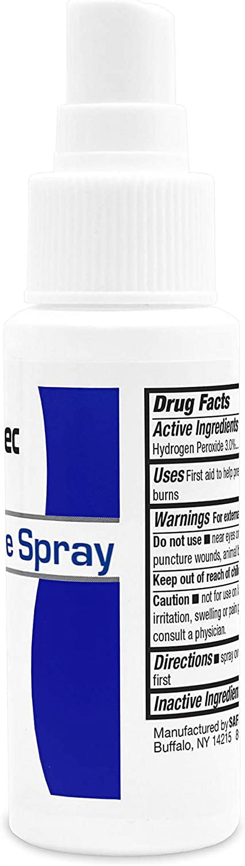 Safetec Hydrogen Peroxide Spray 2 oz. Spray Bottle- 24 bottles per case