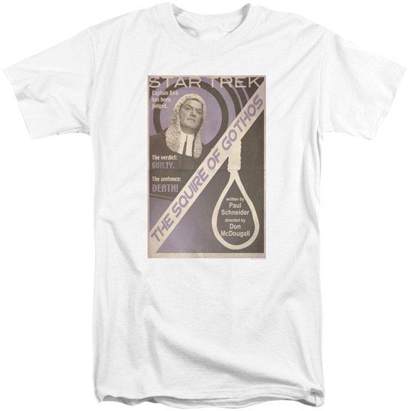 Star Trek Tos Episode 17 Adult Tall T-Shirt 18/1 T-Shirt White