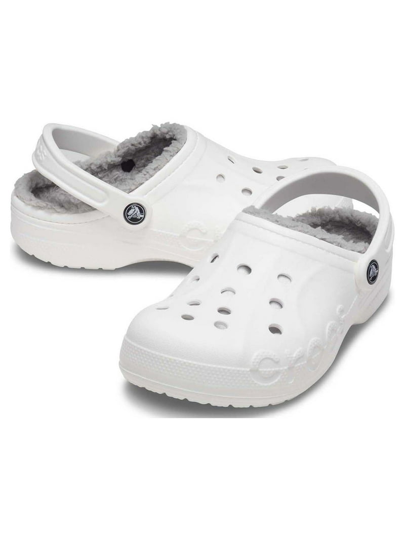 靴・ブーツ・サンダルその他 Crocs Baya Lined Clog White 205969-11H Crocs Men's and Women's Unisex Baya Lined Clogs - Walmart.com