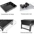 thumbnail image 6 of Barbecue Portable Grill, Stainless Steel Foldable BBQ Grill, Lightweight Charcoal Barbeque Grill for Tabletop Outdoor Camping Picnic Burner Backyard, 6 of 8