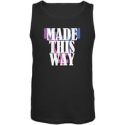 Made This Way Caitlyn Jenner Transgender Black Adult Tank Top - 2X-Large