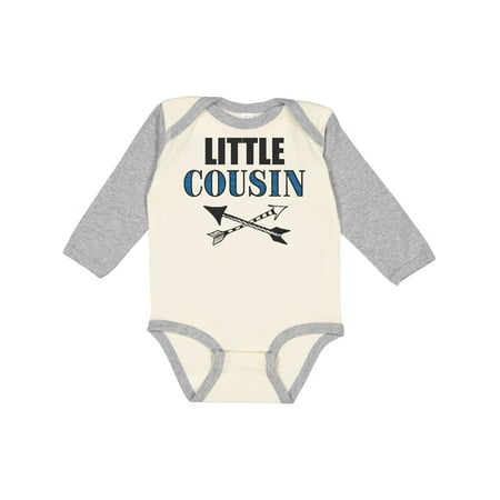 

Inktastic Little Cousin with Arrows Gift Baby Boy Long Sleeve Bodysuit