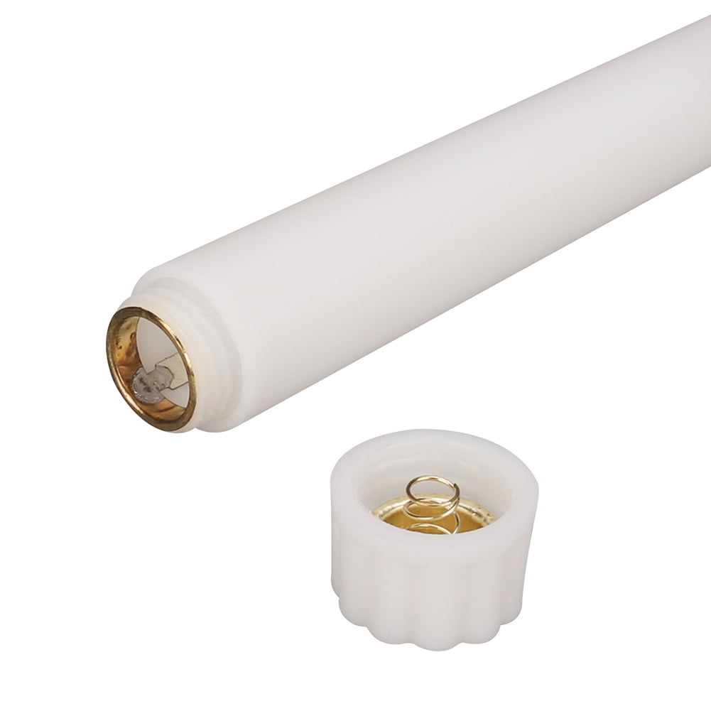 6PCS Remote Flameless LED Taper Candles with Yellow Flickering Light,Realistic Plastic 11 inch Long White Battery Operated Candlestick for Halloween Christmas