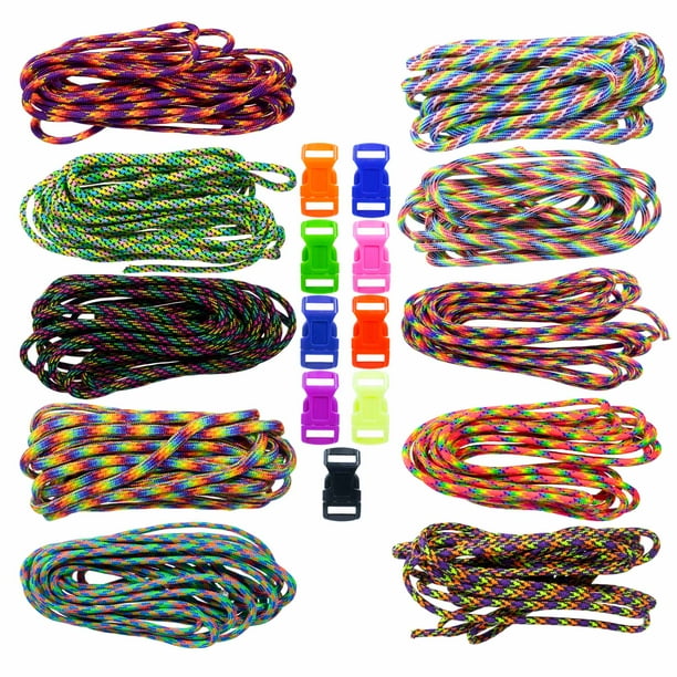 Paracord 550 Combo Kits with 100 Feet of Parachute Cord and 10