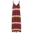 thumbnail image 5 of 2025 Dress luxuryes evening clothing Women's Sleeveless Banded White and Gold Garnet, 5 of 7