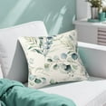 thumbnail image 5 of Sage Green Eucalyptus Pillow Covers 18x18" – Watercolor Leaf Print Throw Pillow Cases for Sofa, Bed & Outdoor – Modern Floral Cushion Covers for Living Room & Patio Decor – Durable & Washable, 5 of 7